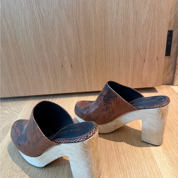 Rachel Comey Dakota Brown Snake Print Mules - Picture 5 of 5